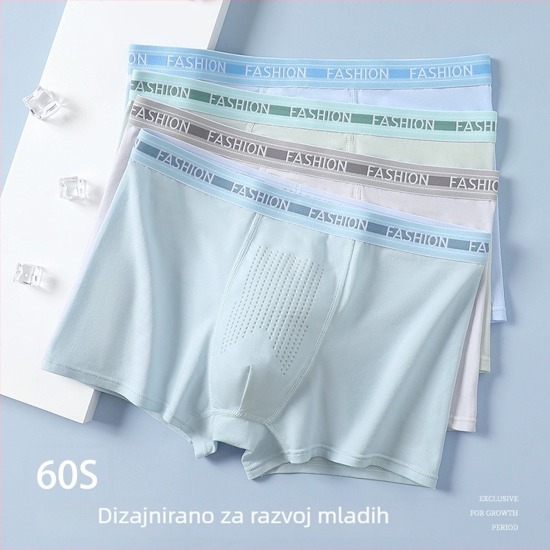 Tinejdžerske muške bokserice od pamuka, labavog kroja i prozračne, muške boxerice velike veličine