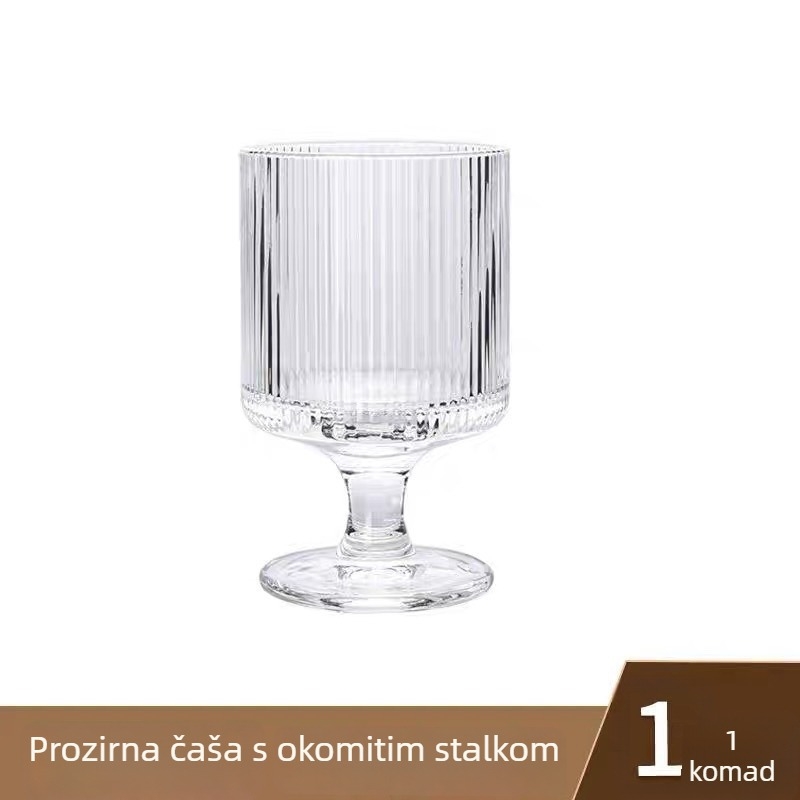 Prugasta visoka čaša za pića, sok i vodu