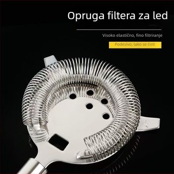 Sito za led od 304 nehrđajućeg čelika za barove i koktele, filtr za ledene kocke