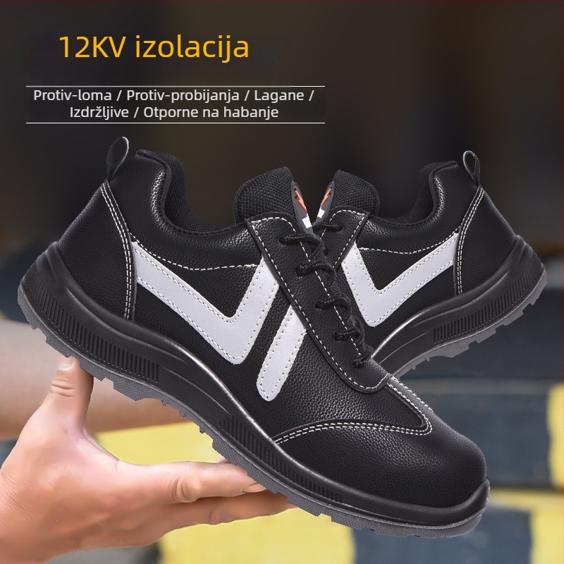 Muške zaštitne radne cipele, otporne na udarce i probijanje, lagane, otporne na habanje, casual i moderne, izolacija 12 kV