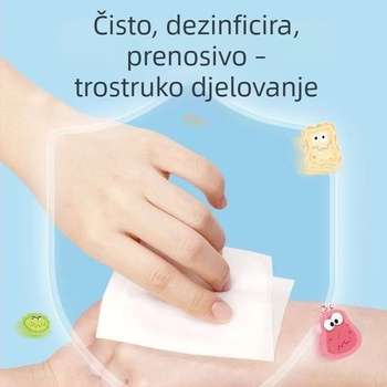 Bestway 10 pojedinačno pakiranih maramica s 75% alkohola za čišćenje i dezinfekciju kože, veličina 150 × 180 mm