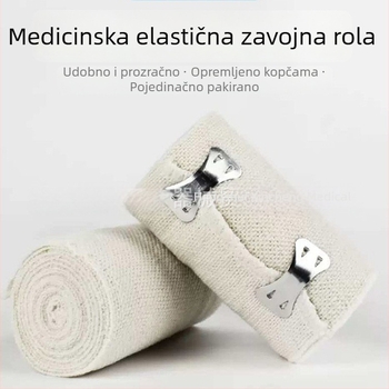 Elastični medicinski zavoj za fiksiranje rana, prozračan zavoj za sportske ozljede