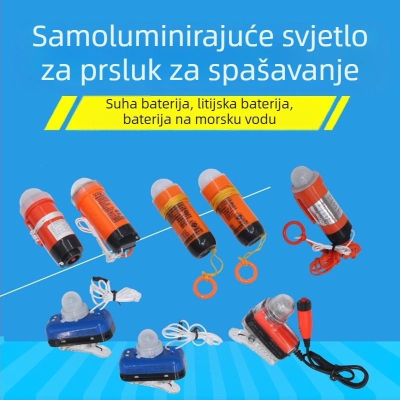 Svjetlo za prsluk za spašavanje i svjetlo za prsten za spašavanje — samostalno osvjetljenje, kompatibilno sa suhim baterijama i baterijama za morsku vodu, otporno na eksplozije litijeva baterija CCS