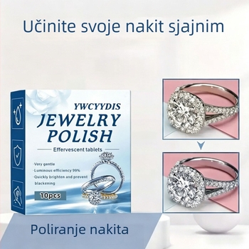 Šumeće tablete za njegu i čišćenje nakita; pogodne za sve vrste nakita; lako uklanjaju mrlje i oksidaciju