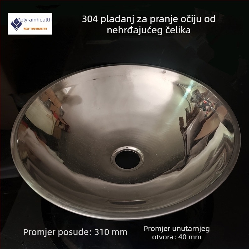304 nehrđajući čelik – dodatak za nužni tuš za pranje očiju, posuda za skupljanje vode, posuda za pranje očiju i lica, debeli i povećani