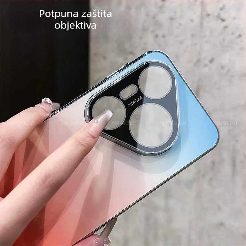 Huawei Pura90 maska s gradijentnim završnim slojem, elektroplirani rub protiv klizanja, kompatibilna s P80 i P70
