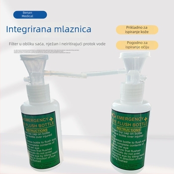 6670 Prijenosni zidni tuš za oči, 500 ml, za laboratorije