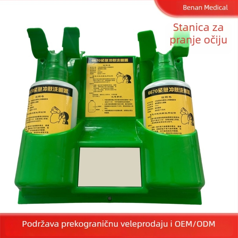 6670 Prijenosni zidni tuš za oči, 500 ml, za laboratorije