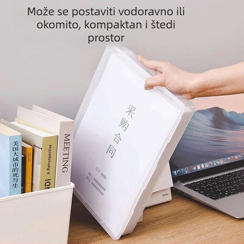 Kutija za pohranu dokumenata A4, podizani stolni organizator za dom i ured, organizator knjiga za učenike