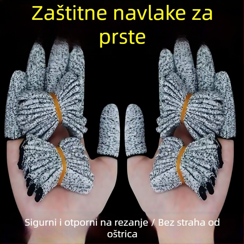 Debljeni štitnici za prste za vrtlarstvo, otporni na rezove, rukavice protiv proboja