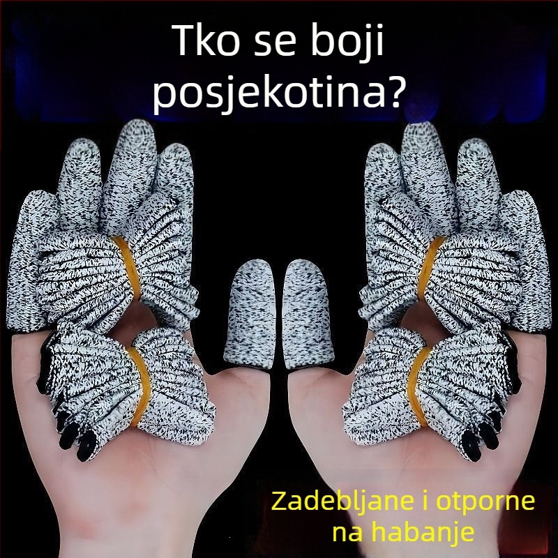 Debljeni štitnici za prste za vrtlarstvo, otporni na rezove, rukavice protiv proboja