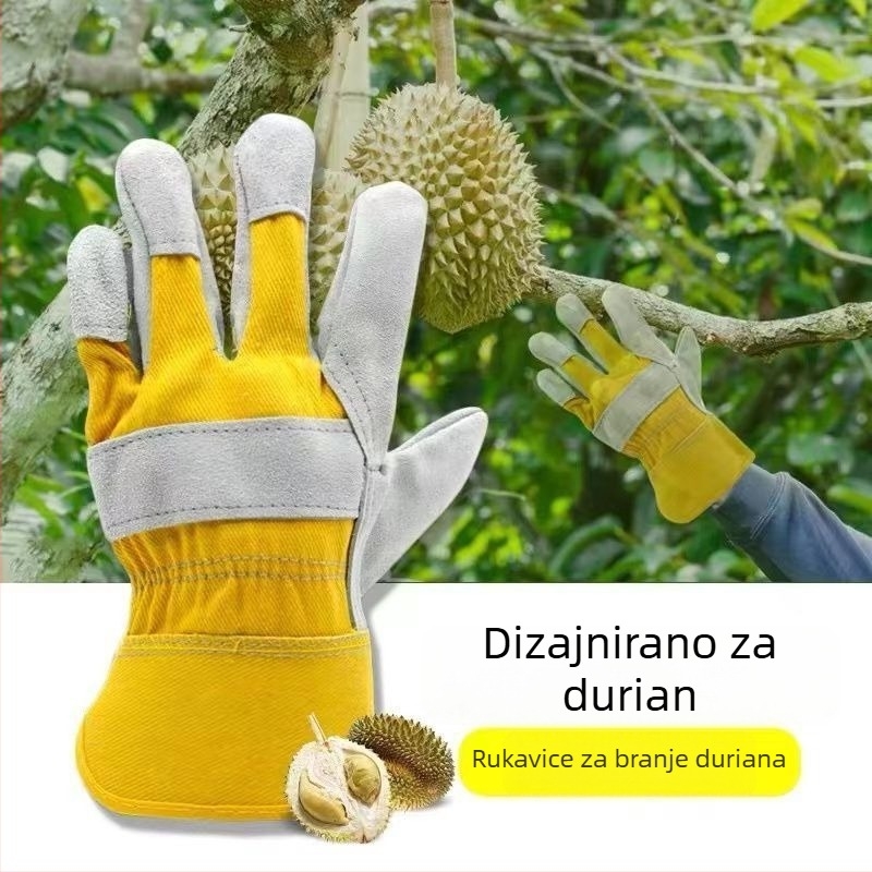 Durian debele zaštitne rukavice, otporne na probijanje i rezanje, izdržljive, za otvaranje i guljenje duriana, čiste i higijenske kućne rukavice