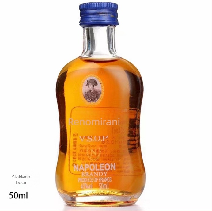 Mini prozirna staklena boca 50 ml sa zatvaranjem, prazna boca za alkoholna pića, za kušanje