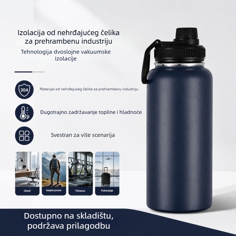 Termos čaša od nehrđajućeg čelika 304, dvostruka stijena, velika zapremina, prilagodljivo poslovno darilo