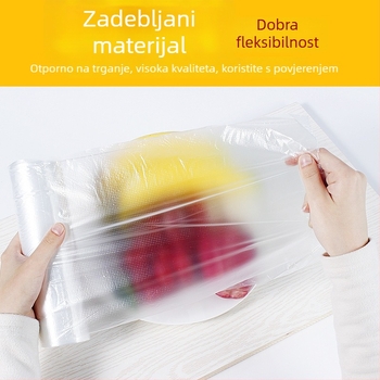 Seke za čuvanje svježine s ravnim otvorom, u roli, za kućnu upotrebu, ekstra velike, prozirne plastične vrećice za hranu, debele