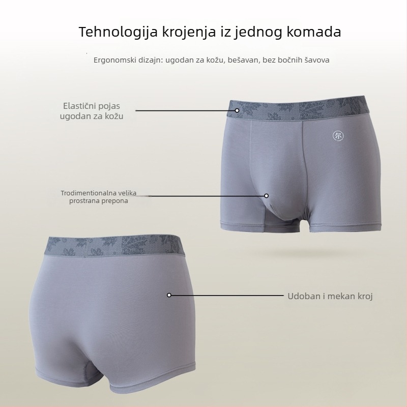 Muške Lyocell bokserice, visoke kvalitete, prozračne, lagane za ljeto, veća veličina