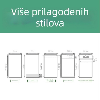 32×46 cm + 4 cm prozirna OPP samoljepljiva vrećica za odjeću i kućne tekstile, debeća zaštitna vrećica protiv prašine