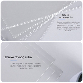 32×46 cm + 4 cm prozirna OPP samoljepljiva vrećica za odjeću i kućne tekstile, debeća zaštitna vrećica protiv prašine