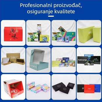 Valovita kutija od kartona za grudnjake i odjeću s logotipom