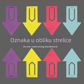 Prijenosni markeri za knjige u obliku strelice, slatke plastične oznake za razvrstavanje knjiga, za učenike osnovne škole