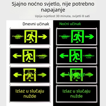 Samoosvjetljavajući znak izlaza za nuždu