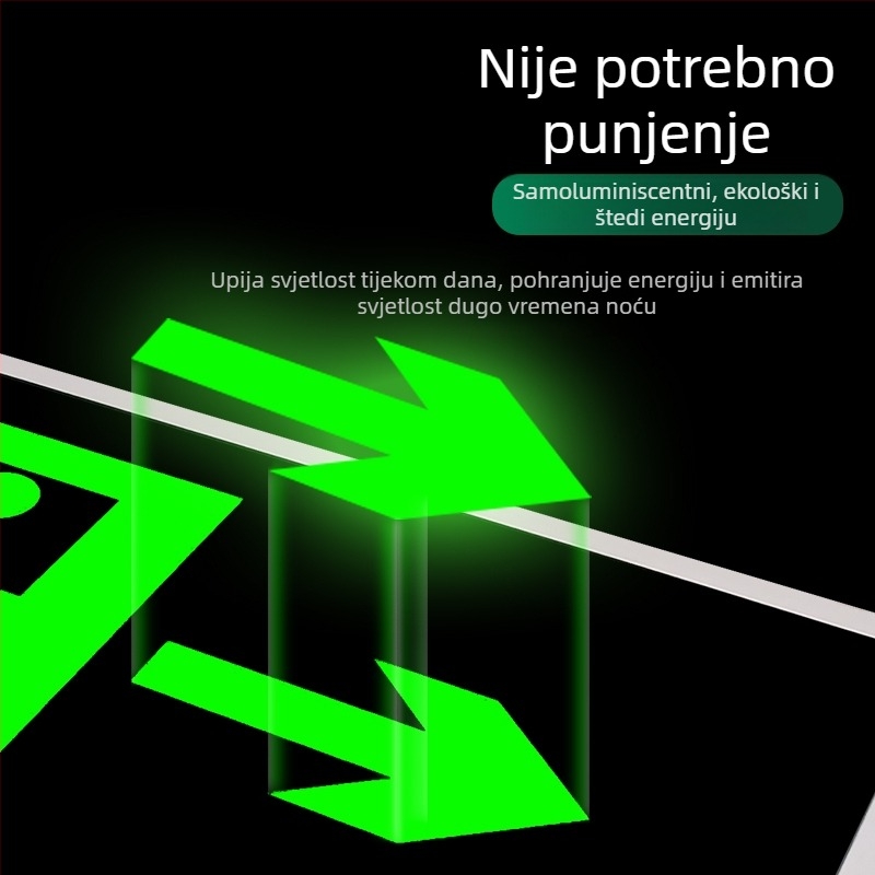 Samoosvjetljavajući znak izlaza za nuždu