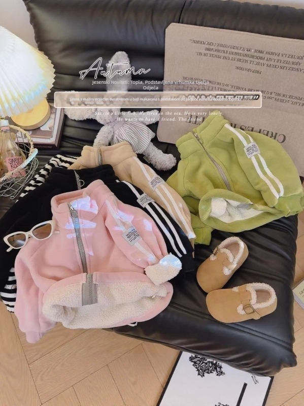 Dječja reverzibilna jakna od flisa s stojećim ovratnikom, zimska, unisex