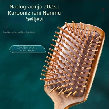 Češalj od sandalovine s multifunkcionalnim zračnim jastučićem, antistatijski drveni češalj za kućnu upotrebu