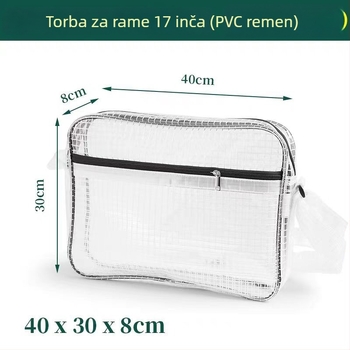 17-inčna PVC antistatična prozirna mrežasta torba za alate, vodootporna, dimenzije 40×30×8 cm