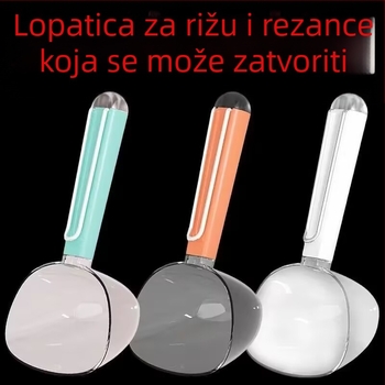 Višenamjenska kuhinjska kašika za žitarice, mjerna kašika, kašika za tjesteninu i klips za zatvaranje užine