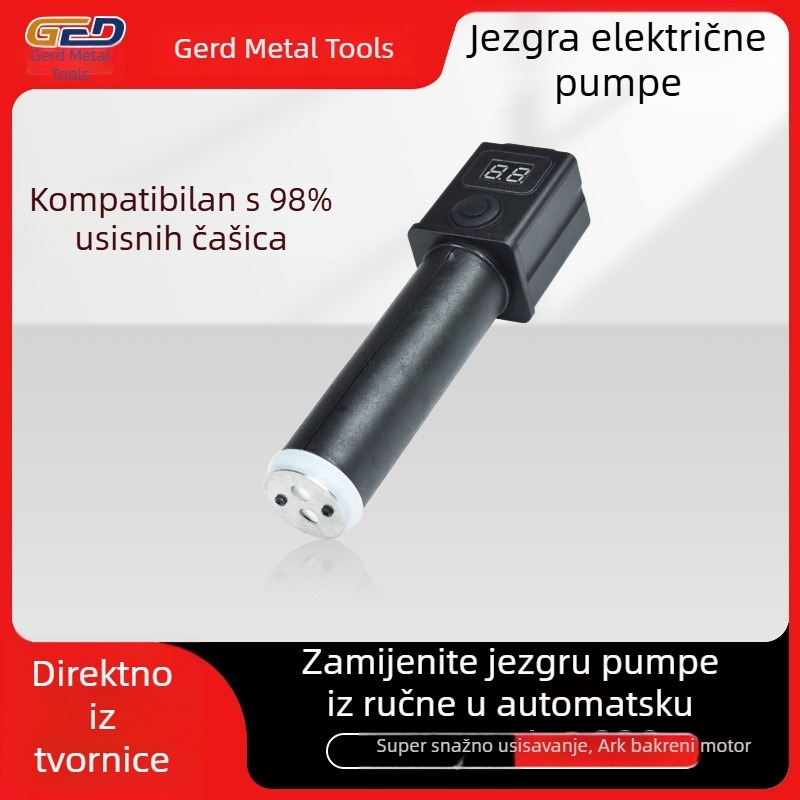 Golde pumpa jezgra s Type-C priključkom za napajanje, pametni digitalni prikaz, kompatibilno s većinom ručnih usisnih čašica za električnu konverziju