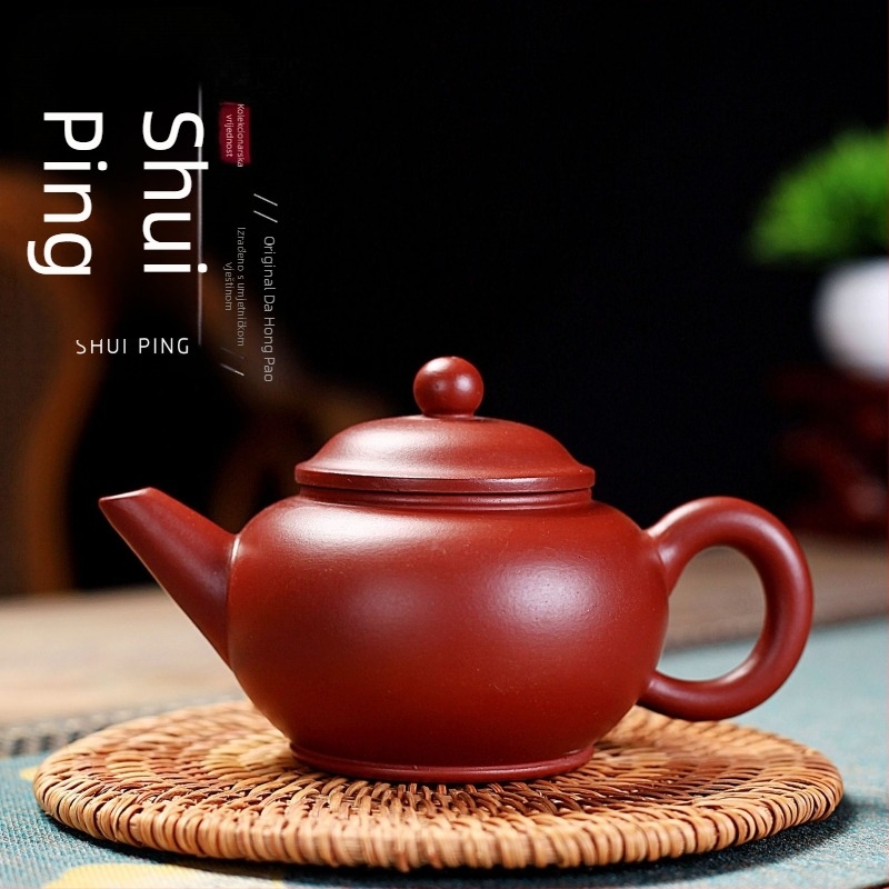 Čajnik Yixing od ljubičaste glinine, razina Da Hong Pao, ručno oslikan Kung Fu čajni set