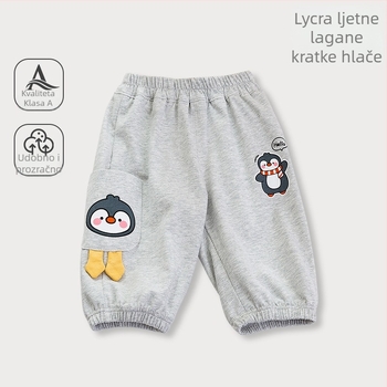 Dječje ljetne Capri hlače od pamuka s elastanom, prozračne i udobne