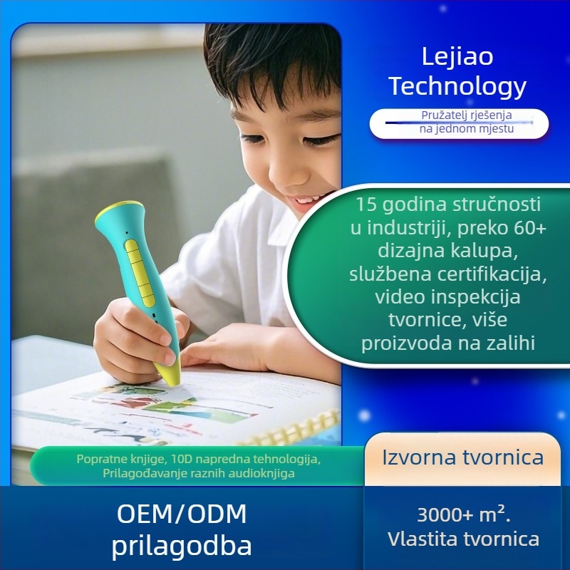 Čitaća olovka s Wi‑Fi prijevodom, snimanjem, preuzimanjem, skeniranjem i digitalnim rječnikom