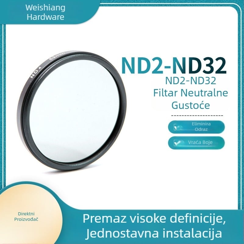 Prilagodljivi ND2-ND32 filter za DSLR kameru