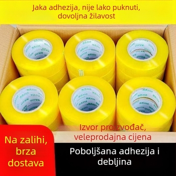 Prozirna traka za pakiranje s visokom adhezivnošću, veliki rol za zatvaranje i pakiranje