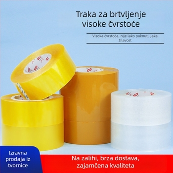 Prozirna traka za pakiranje s visokom adhezivnošću, veliki rol za zatvaranje i pakiranje