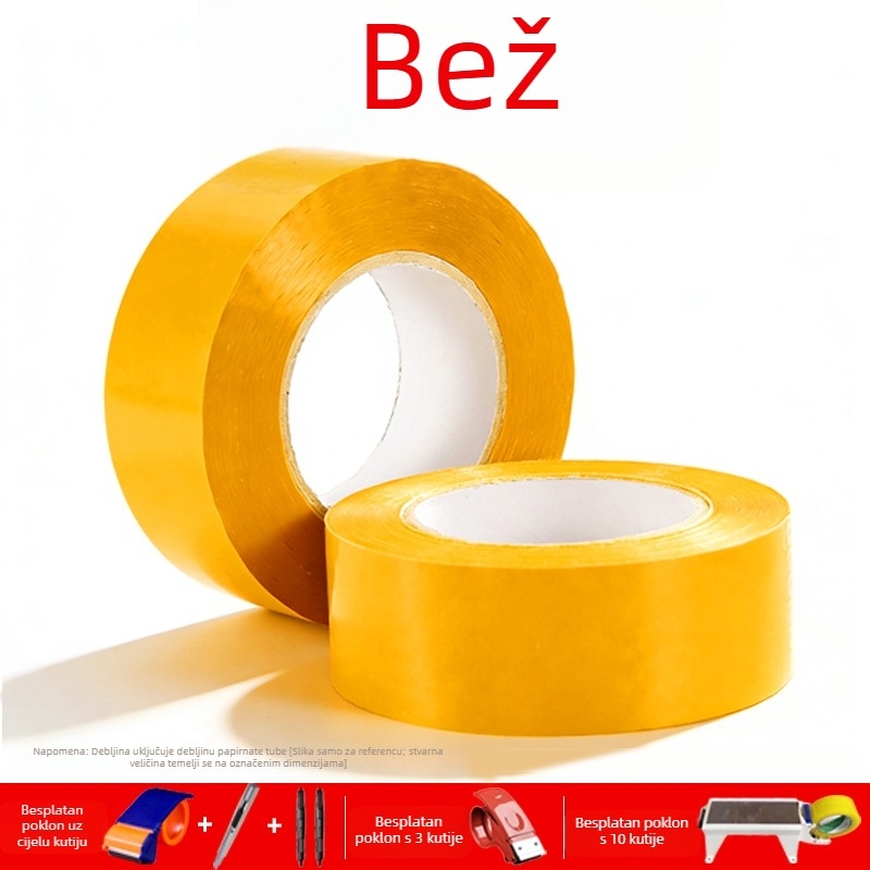 Prozirna traka za pakiranje s visokom adhezivnošću, veliki rol za zatvaranje i pakiranje