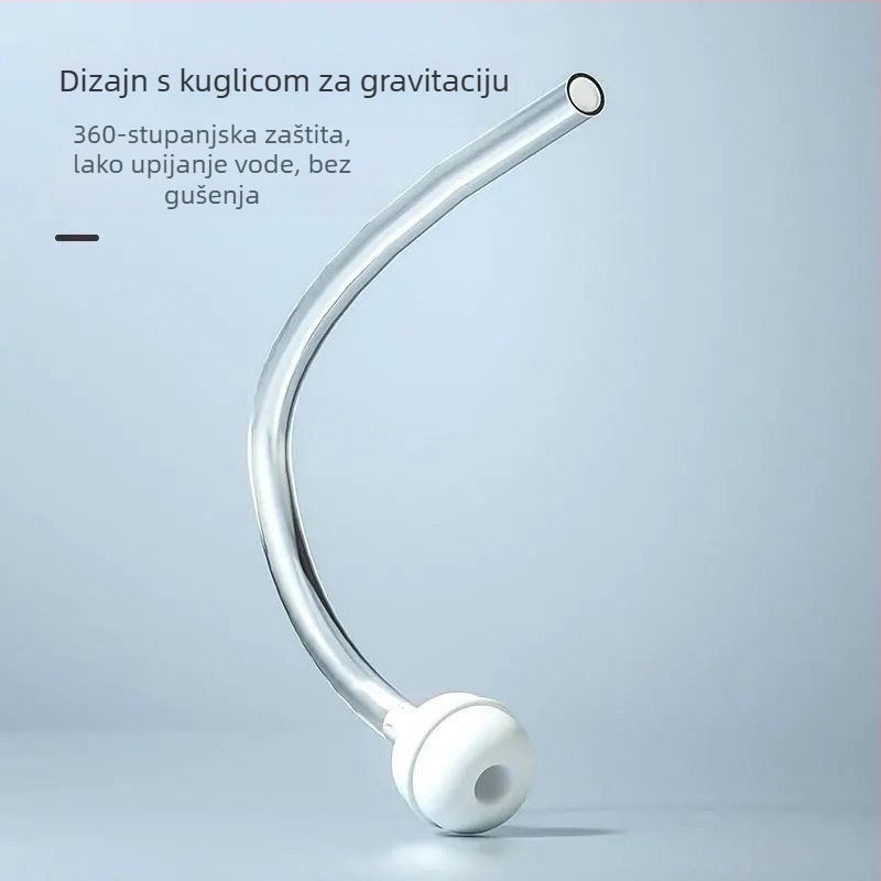 Duga silikonska slamka za bocu sa širokim otvorom, univerzalni zamjenski dio, mekani crijevni nastavak
