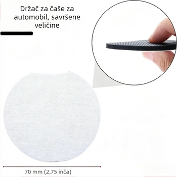 Bijela podloga za šalice automobila, 3 mm debela, nehrđajući čelik, za prijenos topline i sublimaciju – DIY graffiti