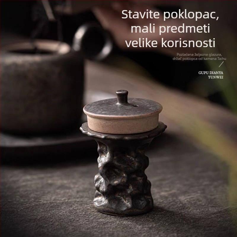 Držač poklopca za čajnik od Taihu kamena — keramički dodaci za čajnu ceremoniju