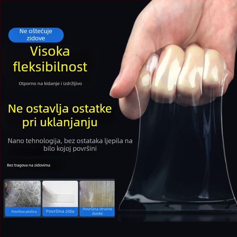 Prozirno dvostrano auto ljepilo s nano-akrilom, vodootporno, otporno na visoke temperature, bez tragova
