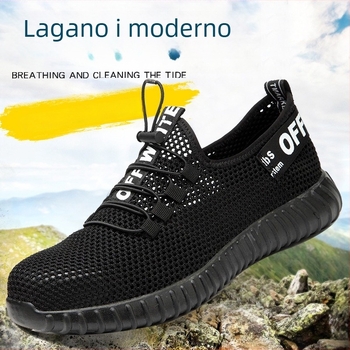 Ljetne prozračne mrežaste sigurnosne cipele sa čeličnim vrhom, lagane radne cipele za gradilište, casual stil