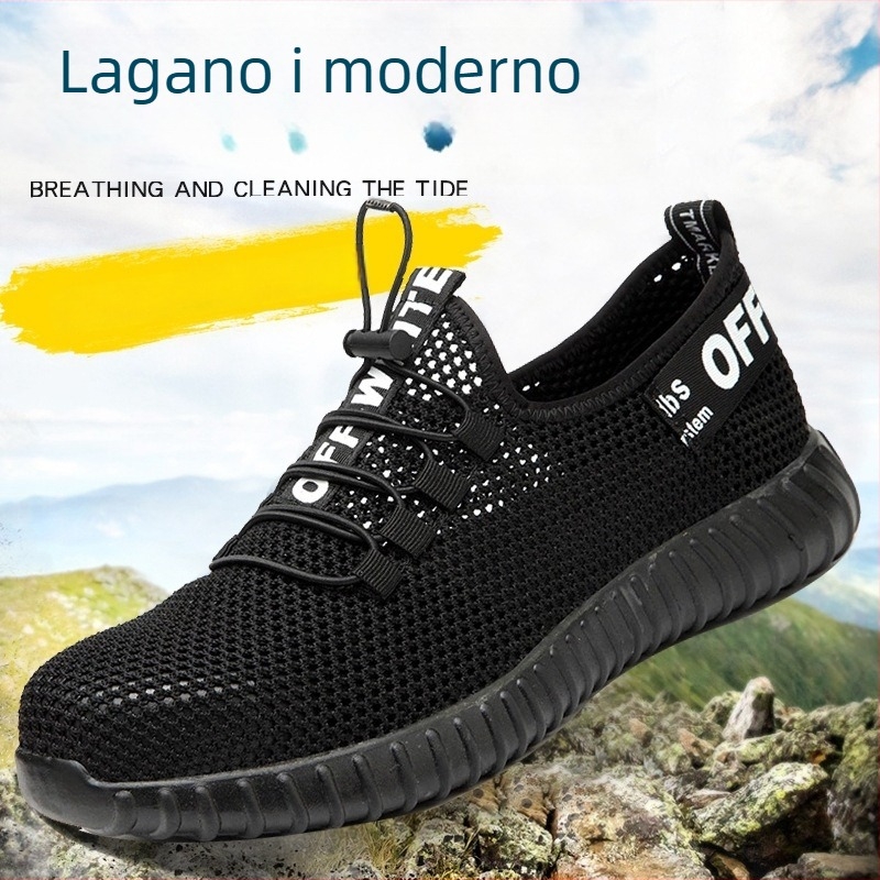 Ljetne prozračne mrežaste sigurnosne cipele sa čeličnim vrhom, lagane radne cipele za gradilište, casual stil