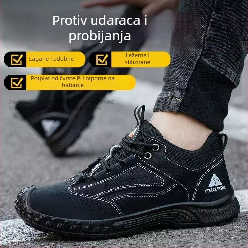 Nova izolirana obuća za rad 10 kV za muškarce, zaštita od udara i probijanja, lagana i prozračna, sigurnosna obuća s plastično-čeličnim prstom za sprječavanje električnog udara