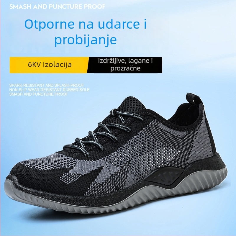 Ljetne prozračne izolirane sigurnosne cipele, 6 kV, zaštita od udara i probijanja, otporne na habanje, lagane, bez metalnih dijelova.