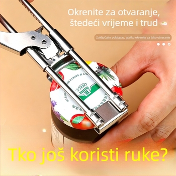 Nehrđajući čelik, višenamjenski otvarač za konzerve i boce, prilagodljiv kuhinjski alat