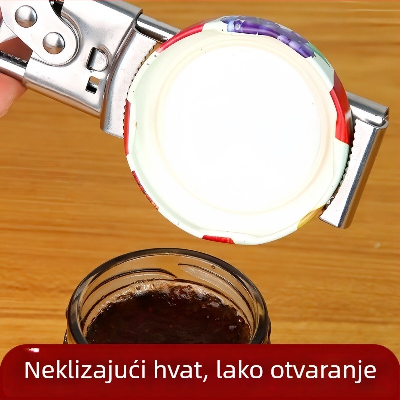 Nehrđajući čelik, višenamjenski otvarač za konzerve i boce, prilagodljiv kuhinjski alat