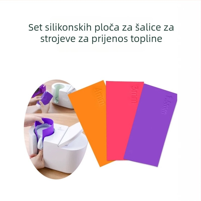 Silikonska podloga za pisače toplinskog prijenosa i sublimacije; jastučić za 3D pisače