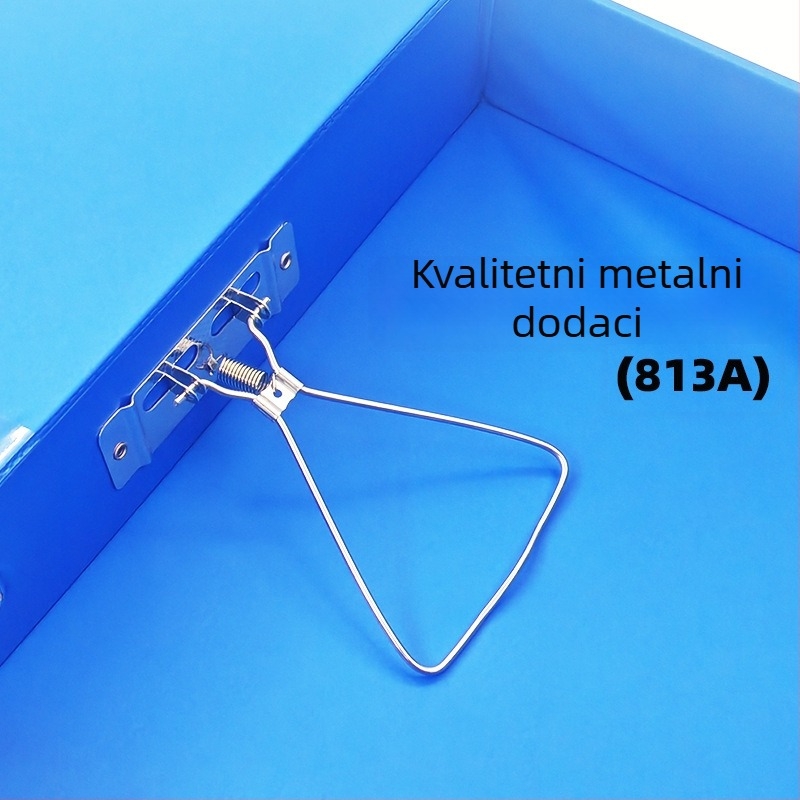 YJ-813 Kutija za dokumente A4, skladištenje dokumenata, otporna na habanje, debeli PVC karton, kutija za financijske dokumente